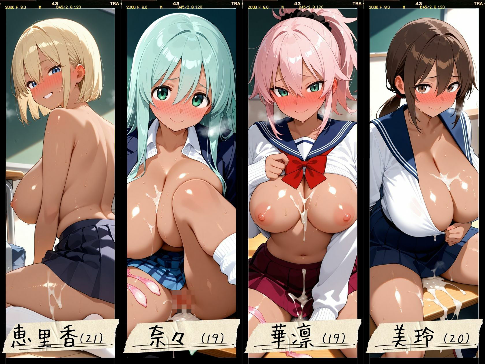 22人の爆乳黒ギャル女子校生服ハメ_VIP サンプル2ページ目