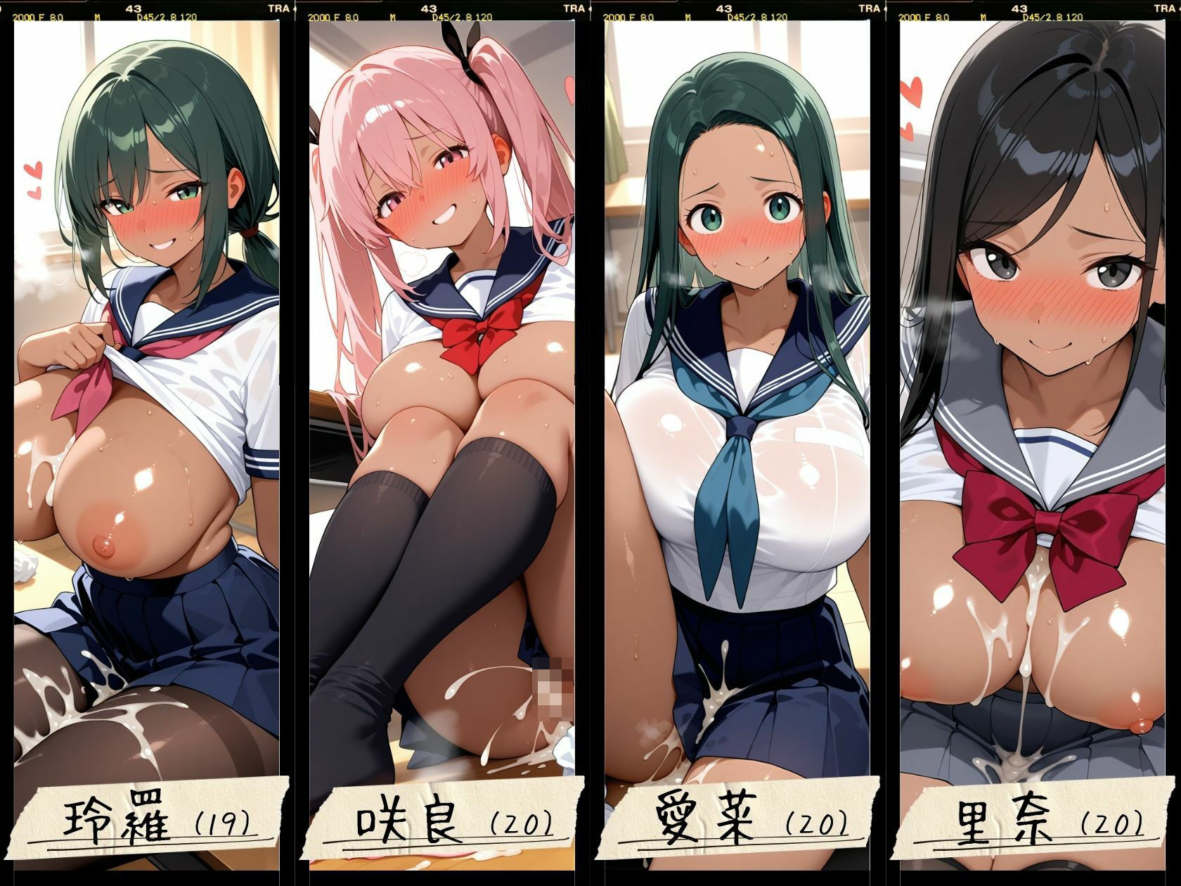 22人の爆乳黒ギャル女子校生服ハメ_VIP サンプル6ページ目
