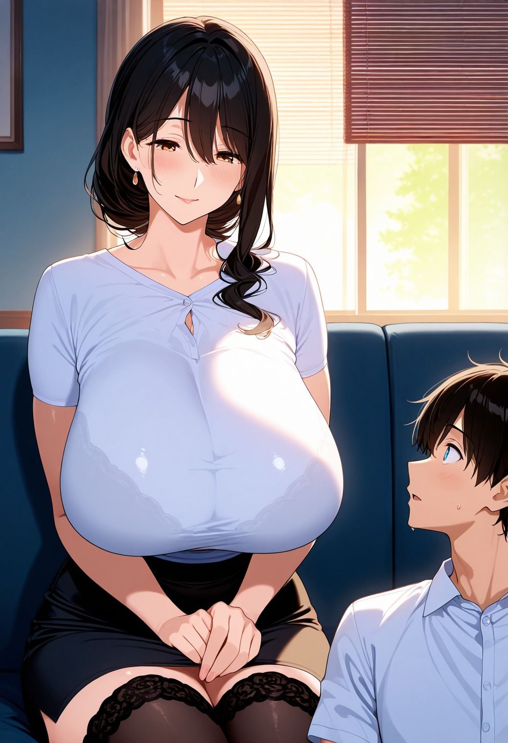 隣のおしとやかな爆乳人妻は性処理便器 サンプル6ページ目