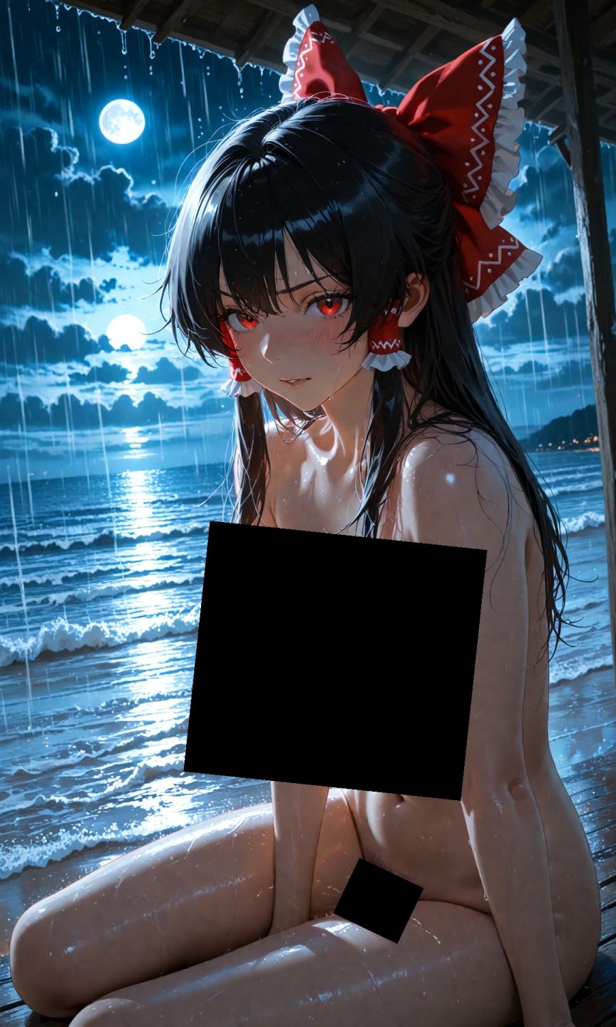 魔理沙は霊夢のえっちな写真を撮りたいようです。vol.31〜春の嵐の夜の海編〜 サンプル2ページ目