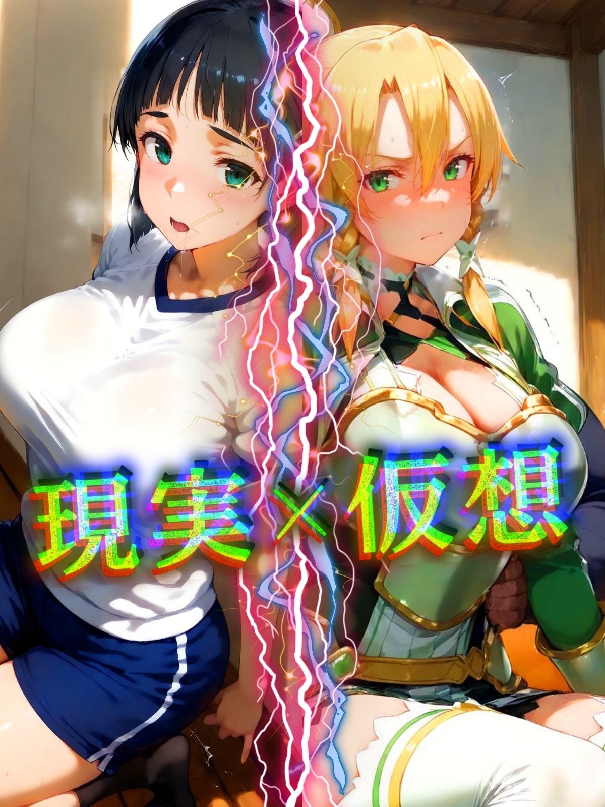 現実×仮想 快感同期中... サンプル1ページ目