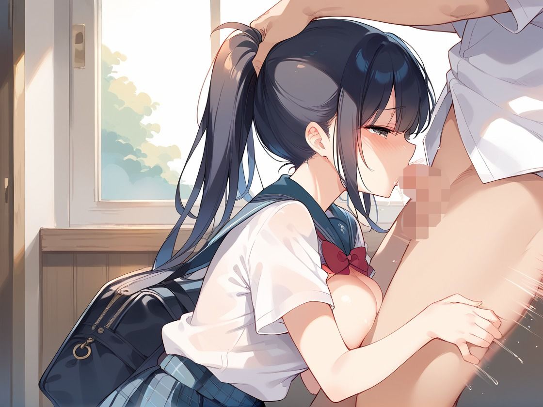 ち◯ぽが大好きな巨乳女子◯生にぶっかけ射精しまくった件 サンプル1ページ目