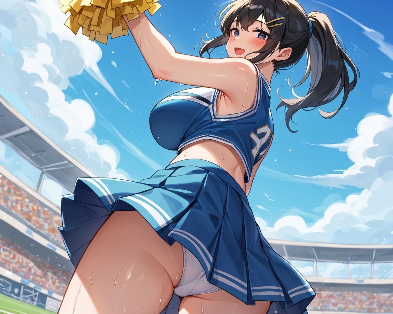 爆乳チアガール！勝利したチームのご褒美SEX！ サンプル2ページ目