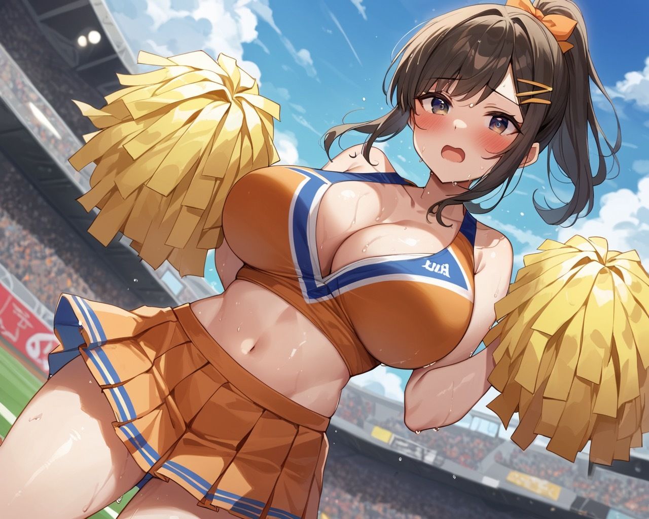 爆乳チアガール！勝利したチームのご褒美SEX！ サンプル4ページ目