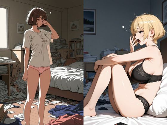 干物女子の寝室 サンプル2ページ目