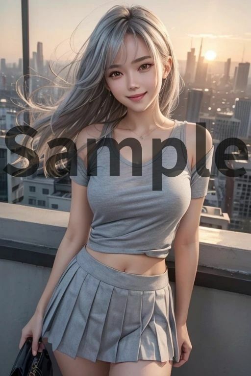 AAS 美女×ミニスカート【AIグラビア写真集】オーバー200 アメージングAI画像シリーズ サンプル4ページ目