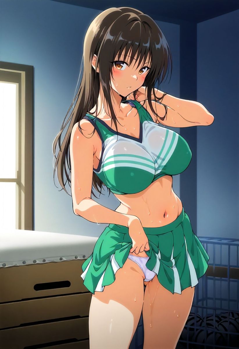 古〇川唯コスプレの女の子とチアコスでエッチ サンプル2ページ目