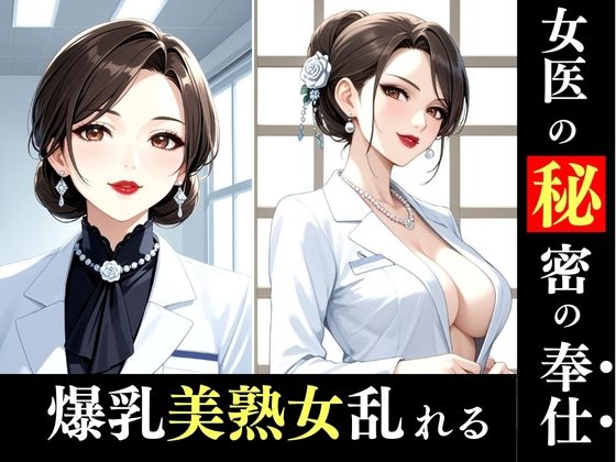 巨乳熟女女医が誘う…淫靡な診察室へようこそ【AI生成CG集】