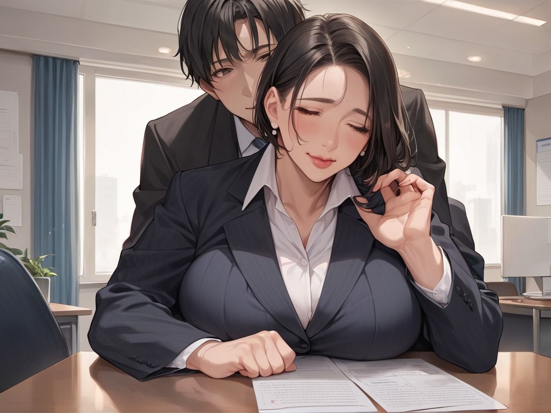 おっぱいフェチの俺と人妻変態上司の乳圧 サンプル2ページ目