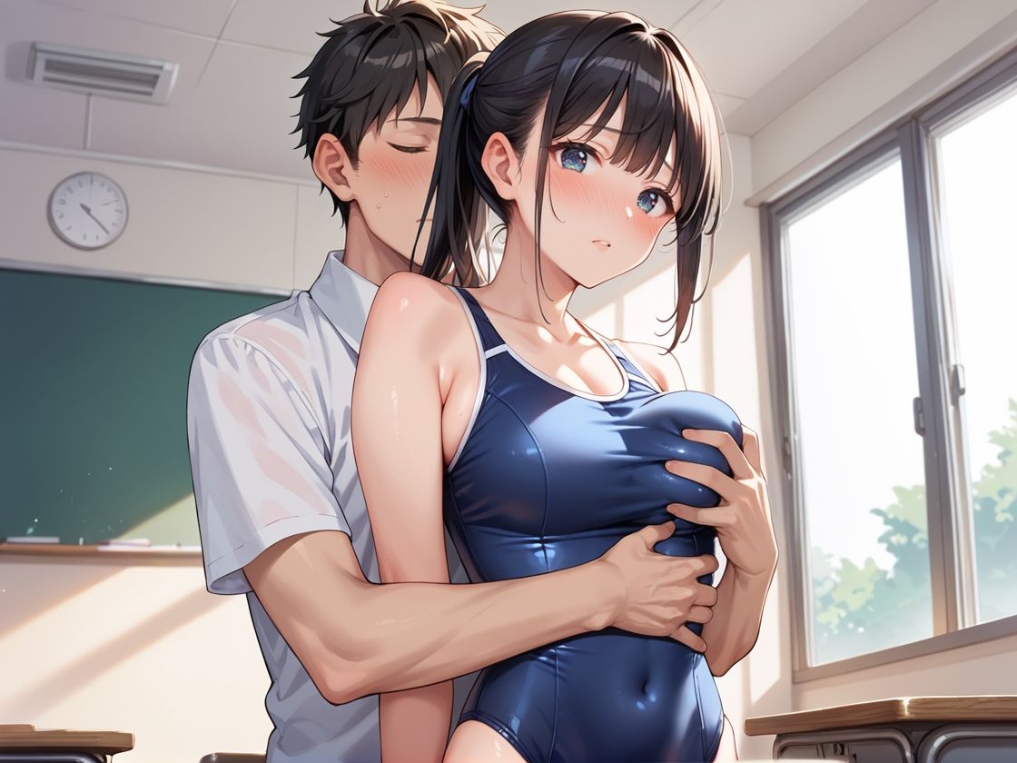 巨乳生徒が誘惑するので種付け性指導 サンプル5ページ目