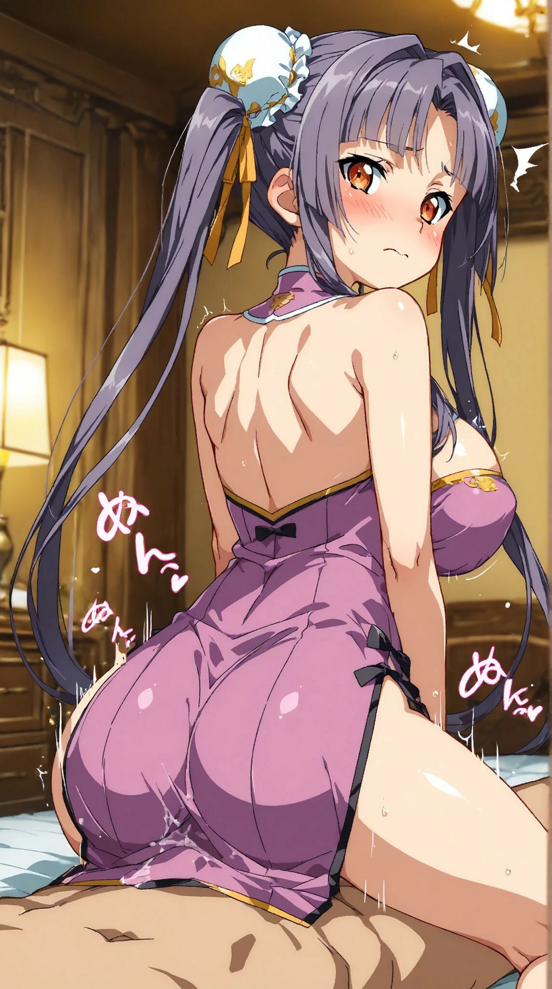 巨乳チャイナドレス美少女との甘いひと時 サンプル7ページ目