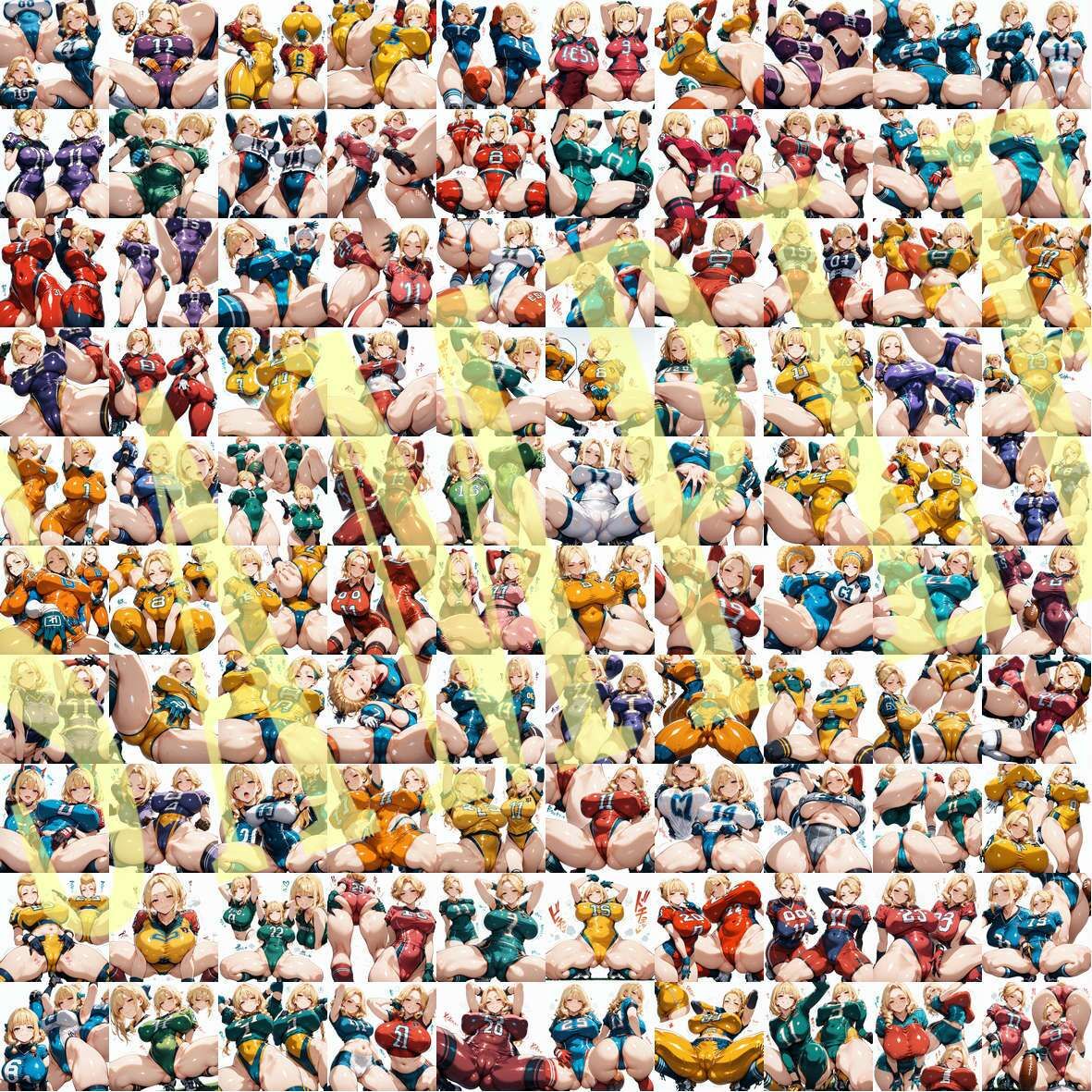 セクシーアメリカンフットボールキャラクターコレクション（Lサイズ）Vol.01 サンプル4ページ目
