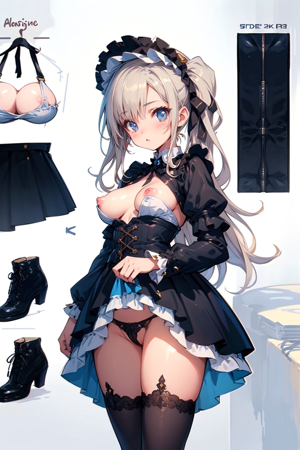 設定画風少女イラスト集その2 サンプル2ページ目