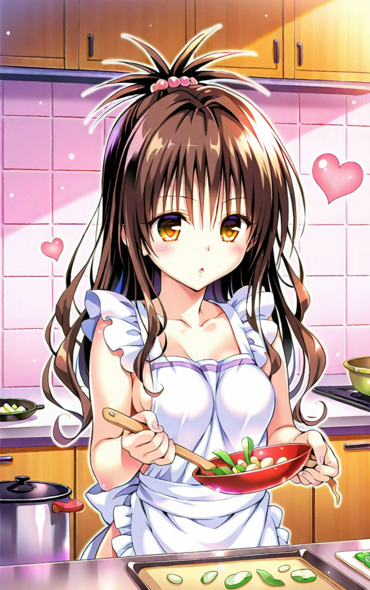 美柑×裸エプロン サンプル3ページ目