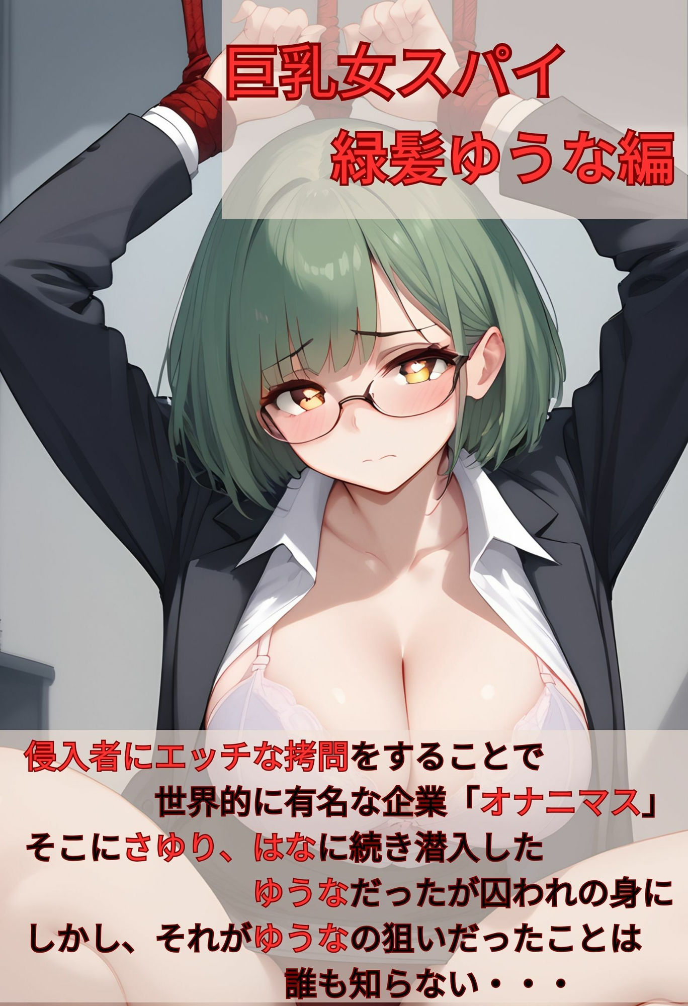巨乳スパイ  捕まるのは計画通り！？  緑髪ゆうな編 サンプル1ページ目