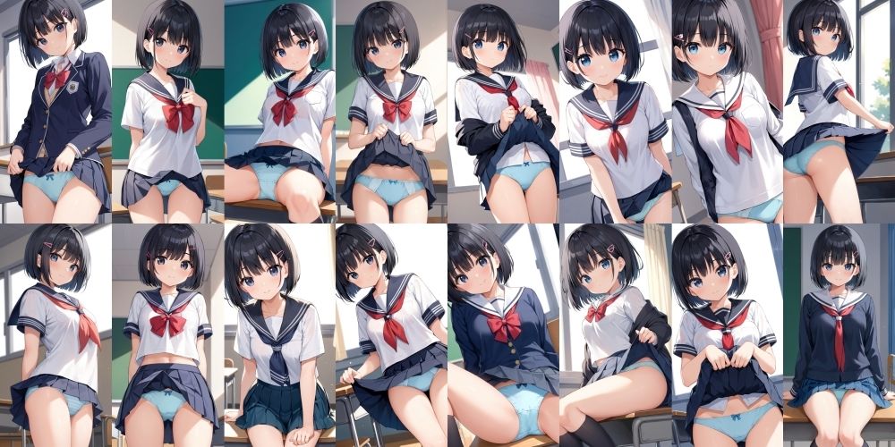 ボブ女子のパンティー【500枚】 サンプル4ページ目