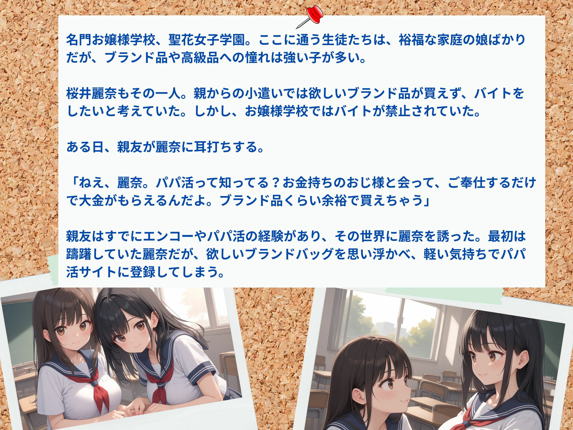 初めてのパパ活はカーセックス サンプル1ページ目
