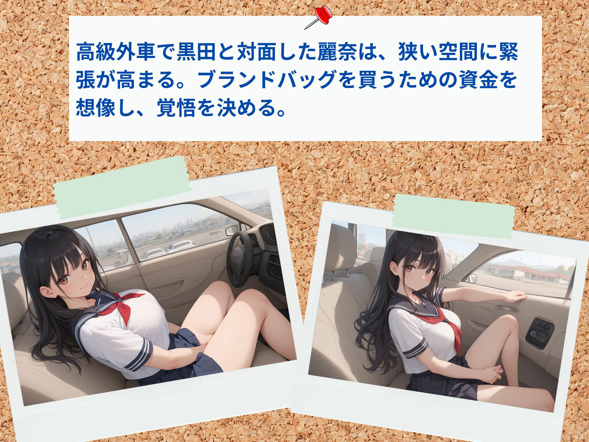 初めてのパパ活はカーセックス サンプル3ページ目
