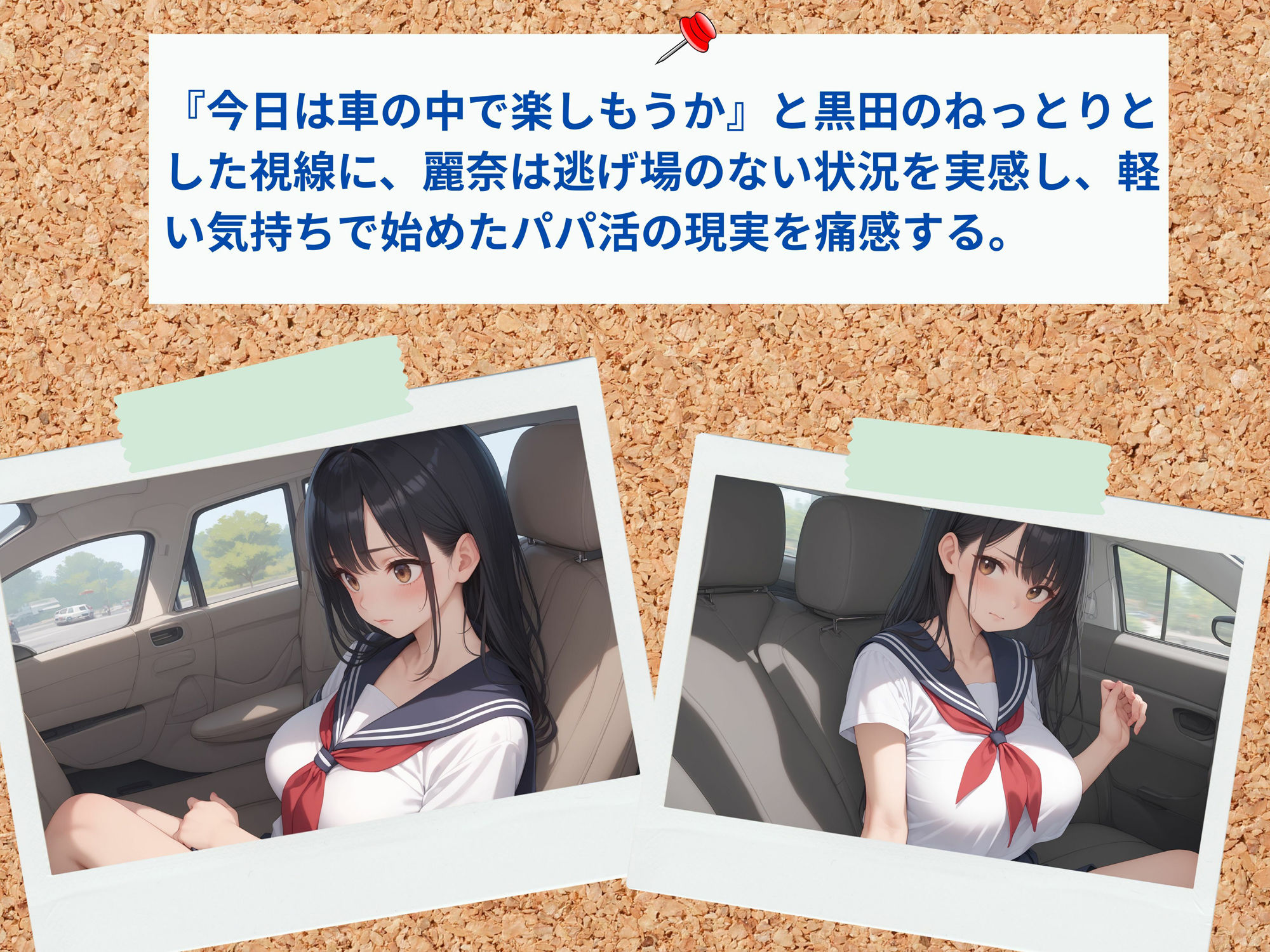 初めてのパパ活はカーセックス サンプル4ページ目