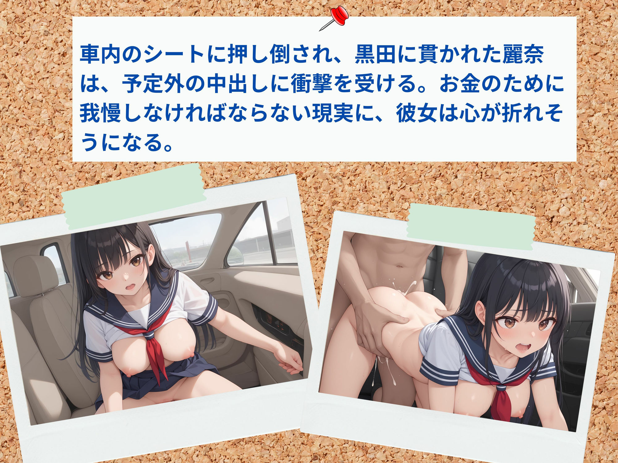 初めてのパパ活はカーセックス サンプル9ページ目