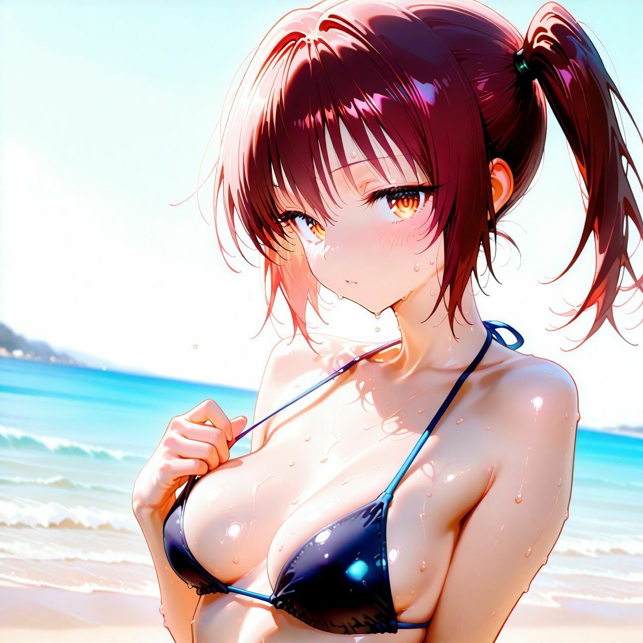 【part1】年下彼女と浜辺で濃厚イチャらぶセックス サンプル2ページ目
