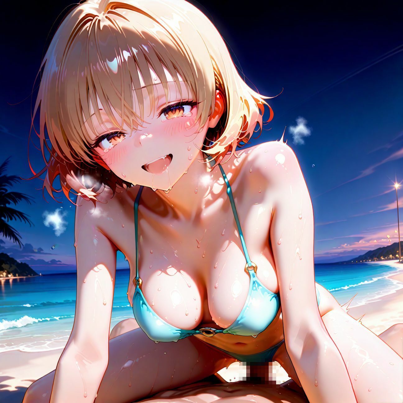 【part1】年下彼女と浜辺で濃厚イチャらぶセックス サンプル6ページ目
