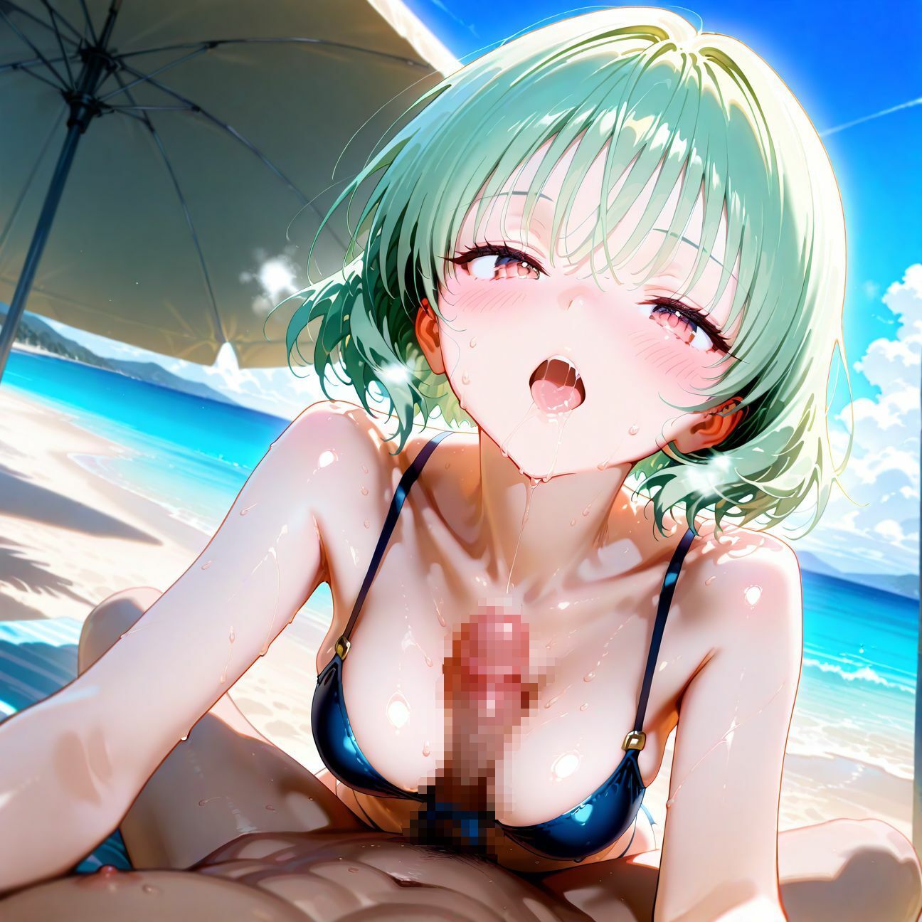 【part3】年下彼女と浜辺で濃厚イチャらぶセックス サンプル6ページ目