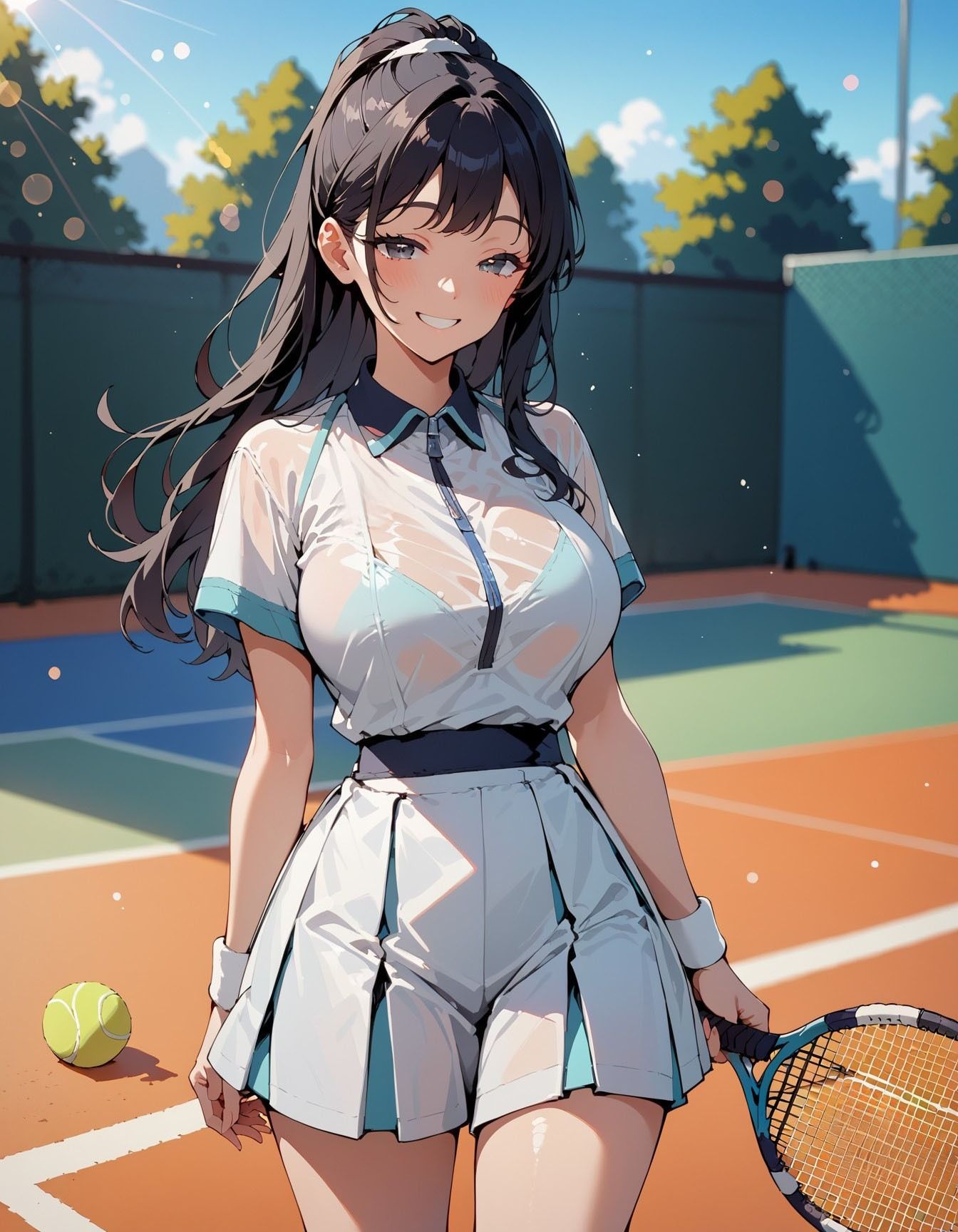 チン●大好きなテニス部員ちゃん2 サンプル1ページ目