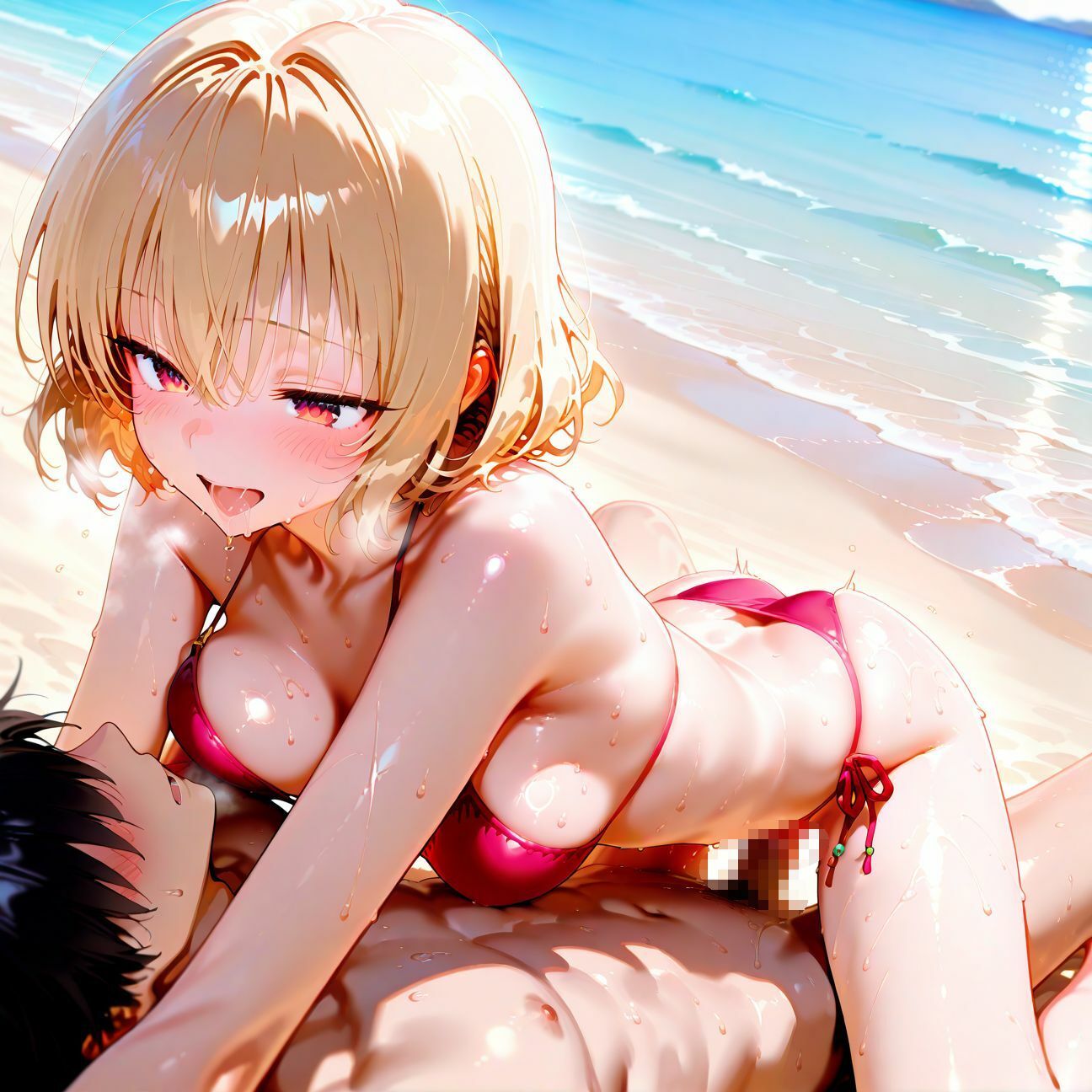 【part5】年下彼女と浜辺で濃厚イチャらぶセックス サンプル5ページ目