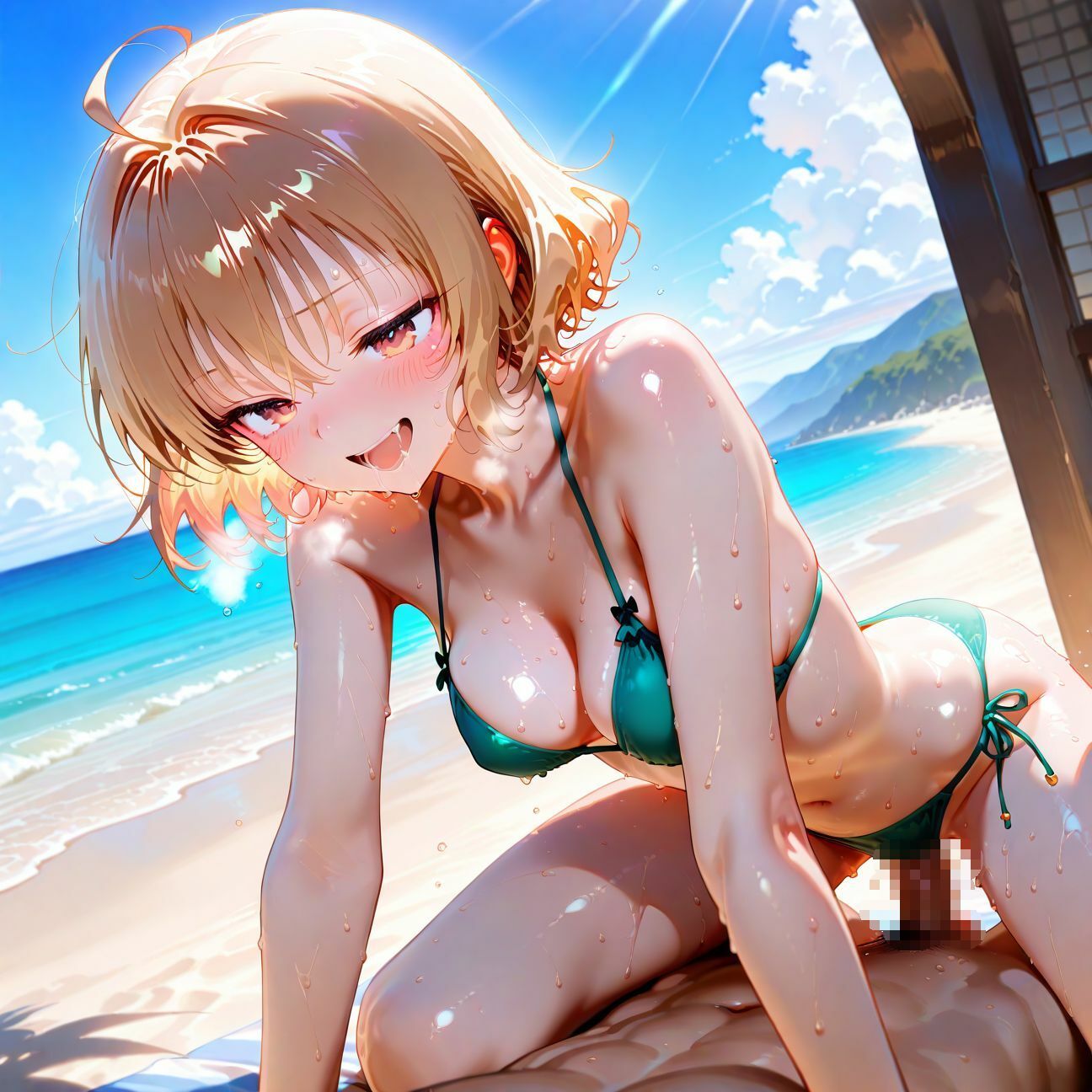 【part6】年下彼女と浜辺で濃厚イチャらぶセックス サンプル7ページ目