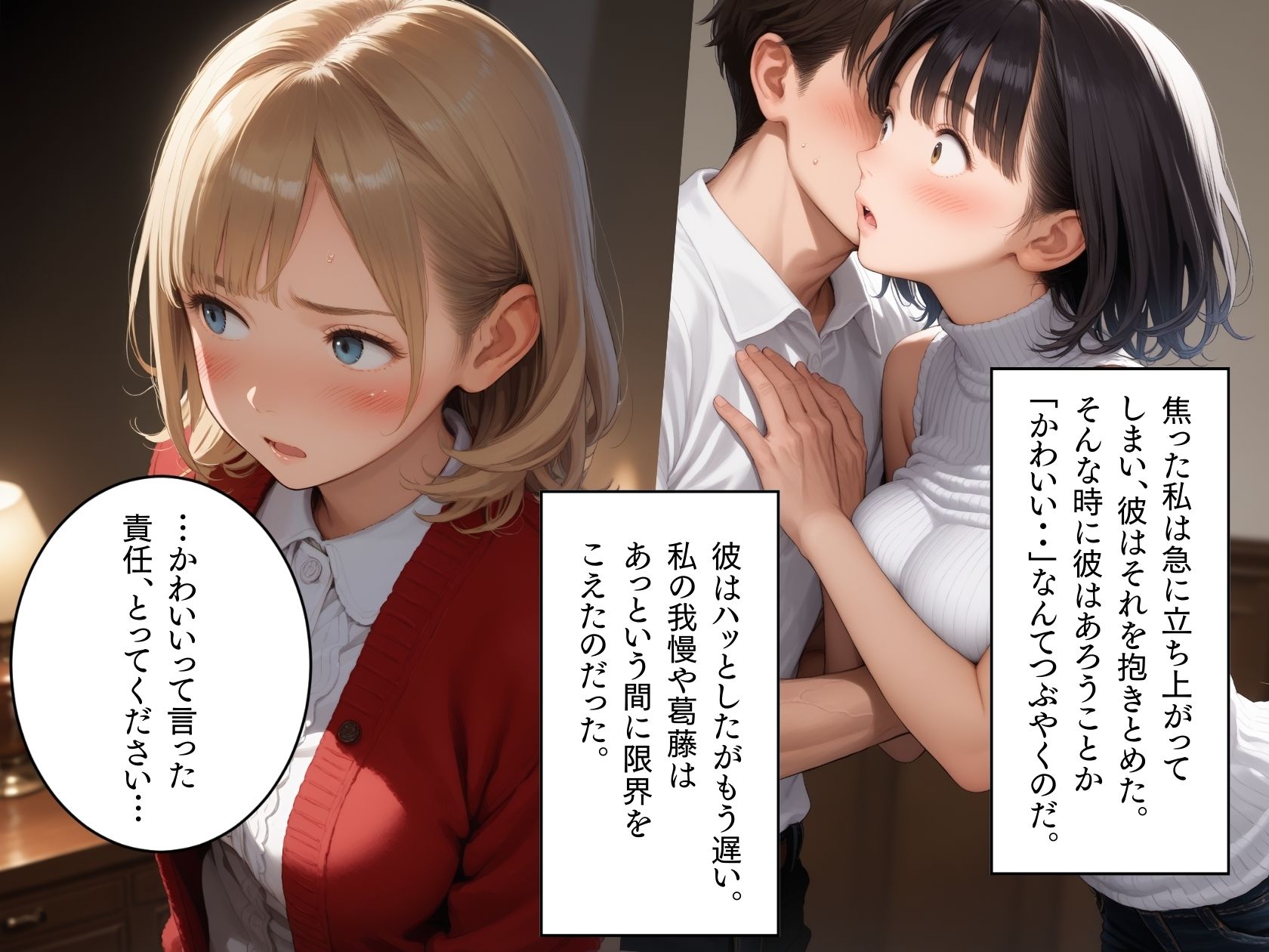 家庭教師と娘のHをみたお母さんが欲情してしまい、娘から寝取ってしまった話 サンプル5ページ目
