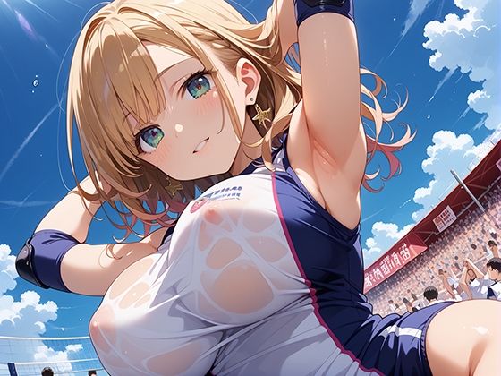 性実践学園 揺れる巨乳で圧倒するバレー部！ サンプル3ページ目