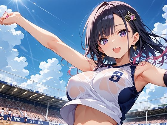 性実践学園 揺れる巨乳で圧倒するバレー部！ サンプル4ページ目
