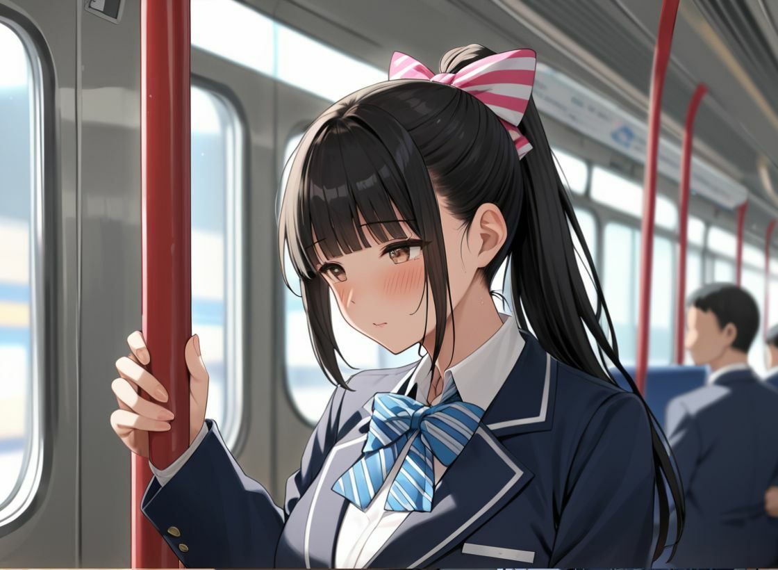 電車痴●した女子校生とその後 サンプル1ページ目