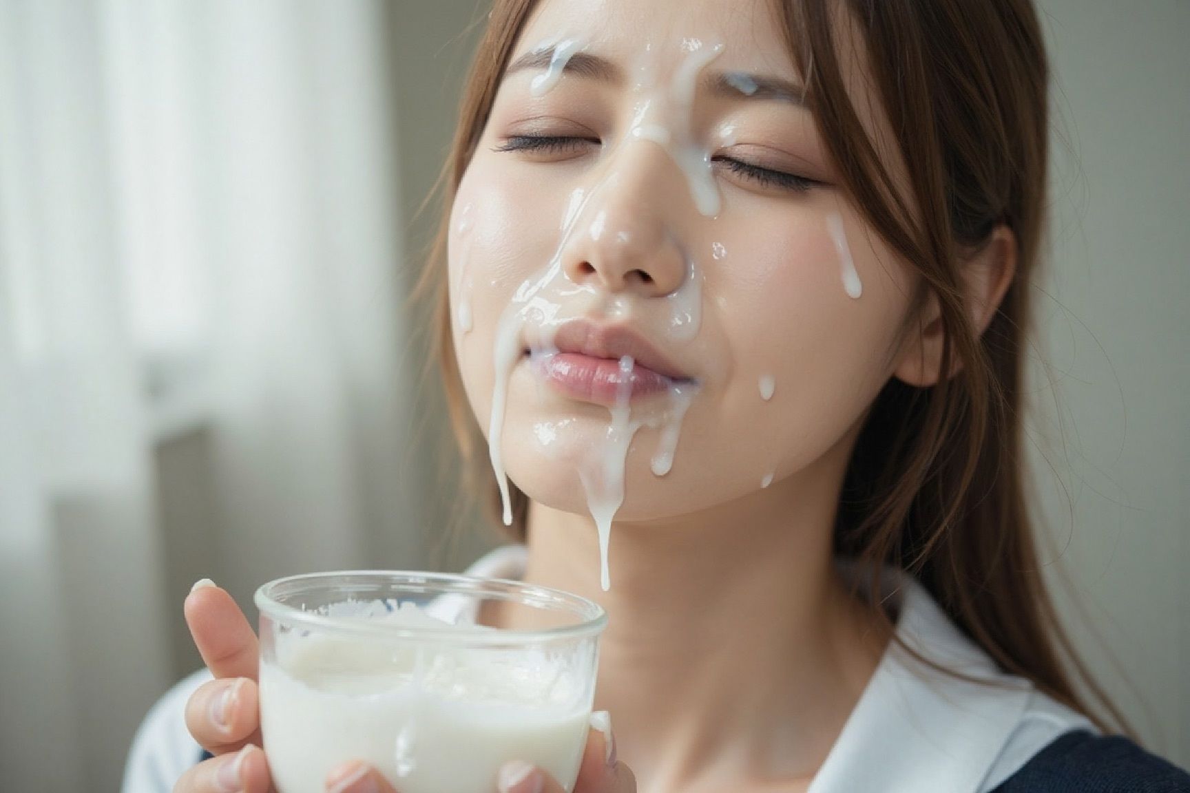 可愛いJKの顔面にひたすらザーメンぶっかけ！4 サンプル4ページ目