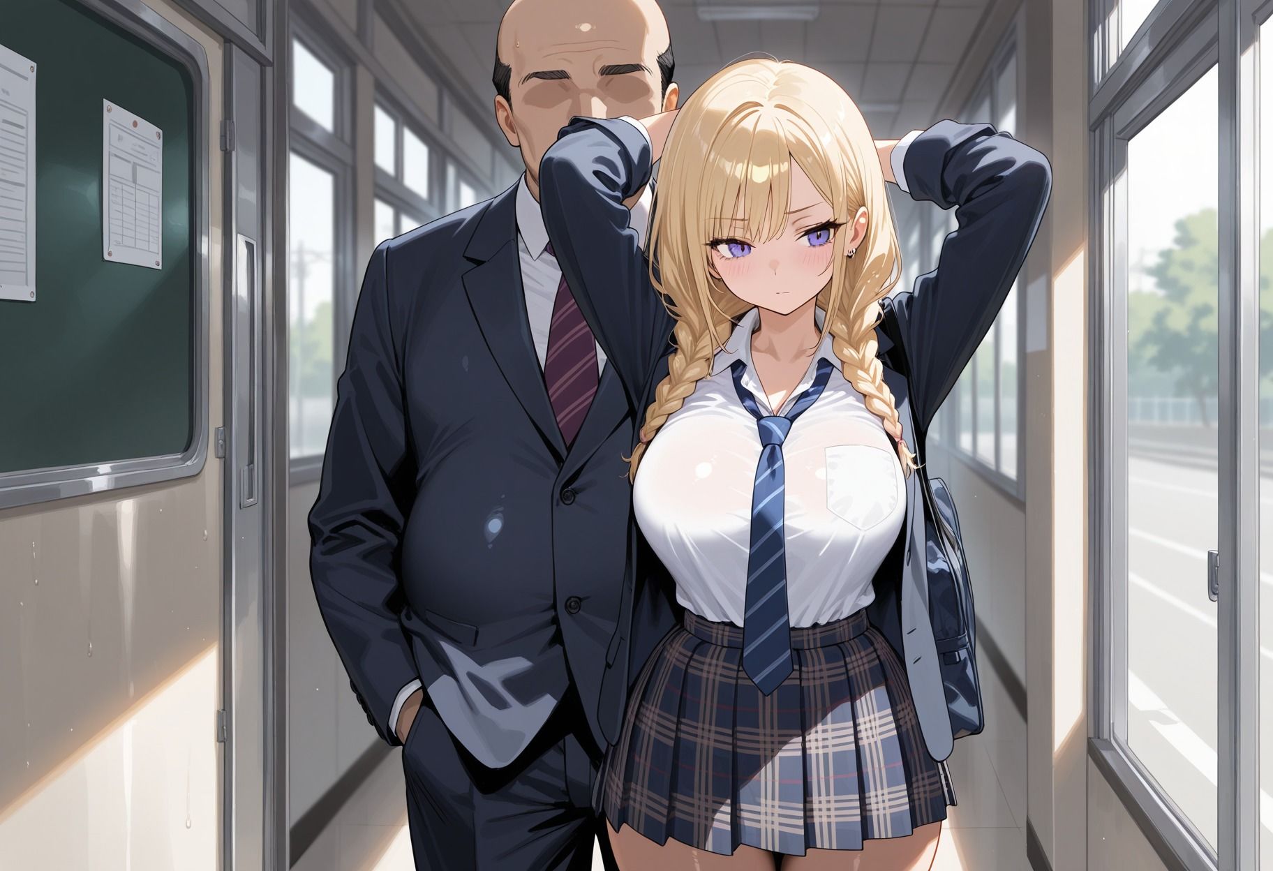 SNSで見つけたJK巨乳娘ちゃんの性支配 サンプル1ページ目