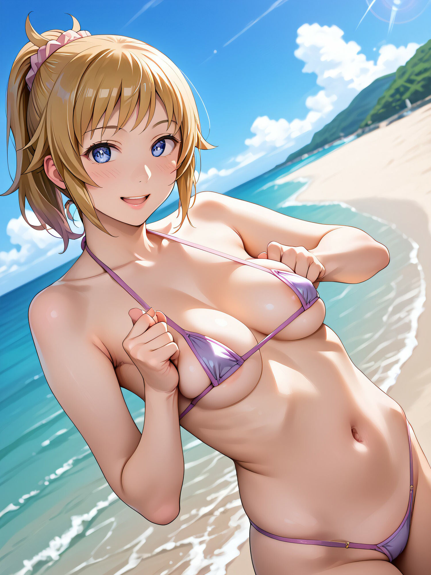 フ◯ナのえちえちビーチ サンプル1ページ目