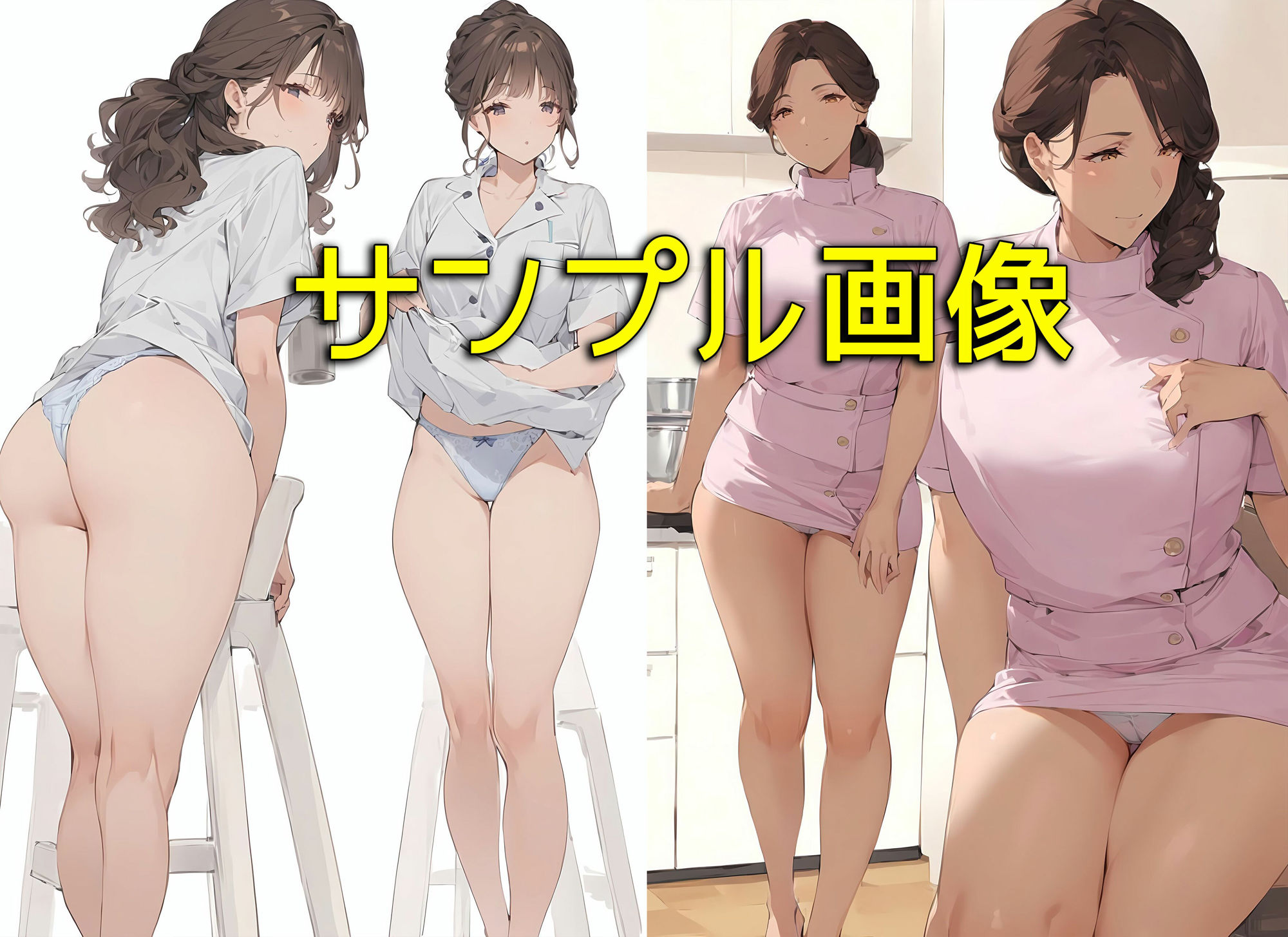 なんで僕の友達のママは下着を見せてくるんだろう2  ナース服コスプレ編 サンプル8ページ目