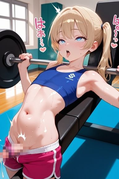 トレーニング中の男の娘の変態行為 サンプル3ページ目
