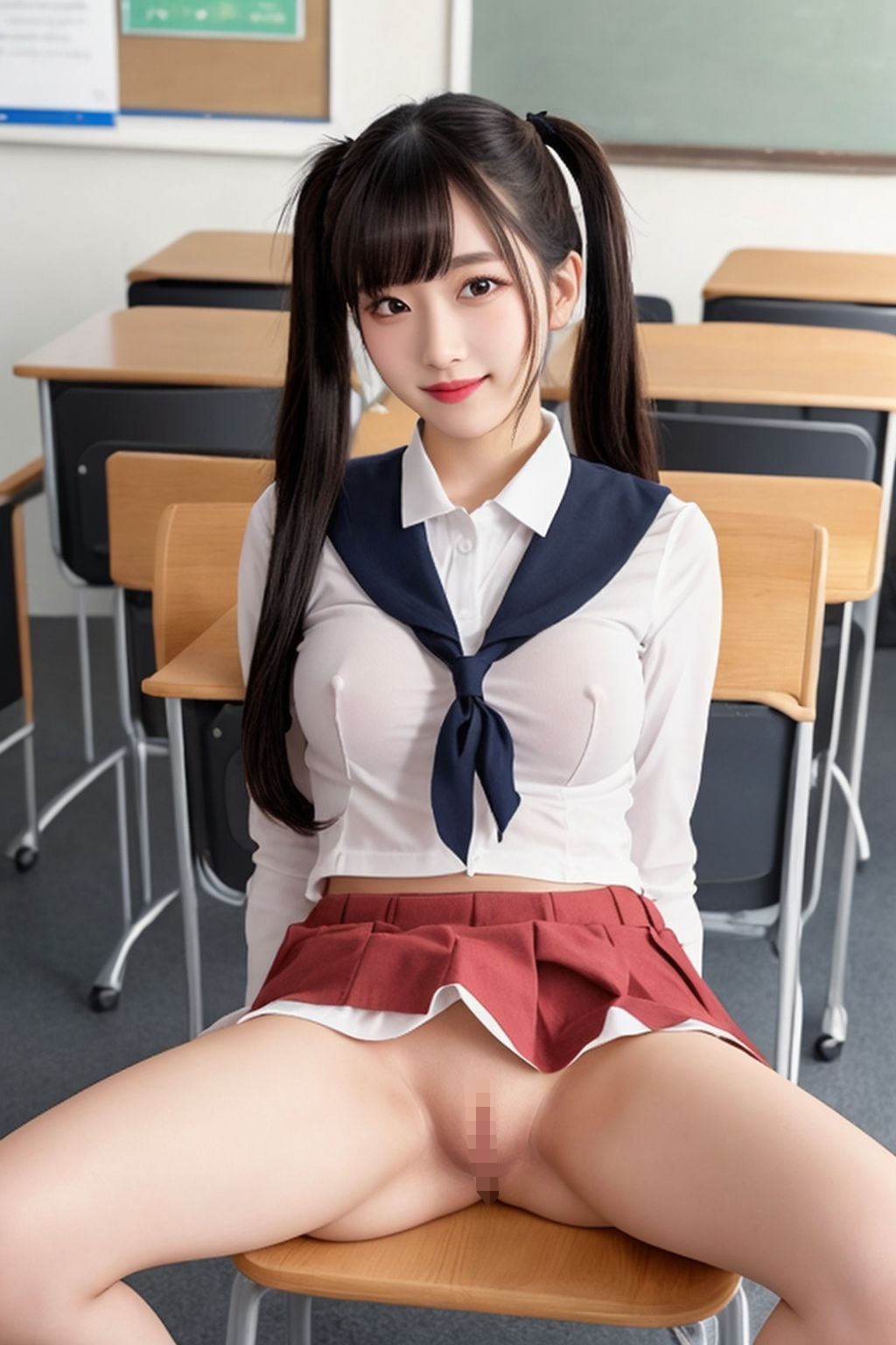 開脚女子校生4  制服色々編 サンプル3ページ目