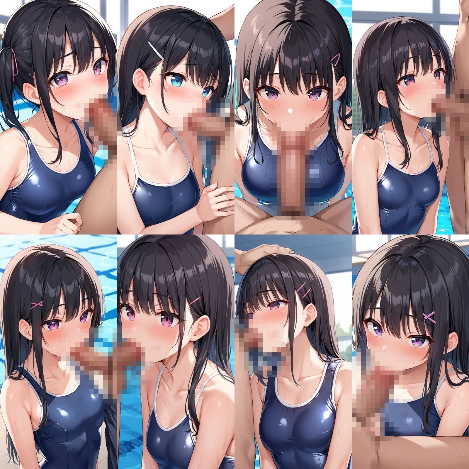 スク水女子とプールでエッチ【500枚】 サンプル3ページ目