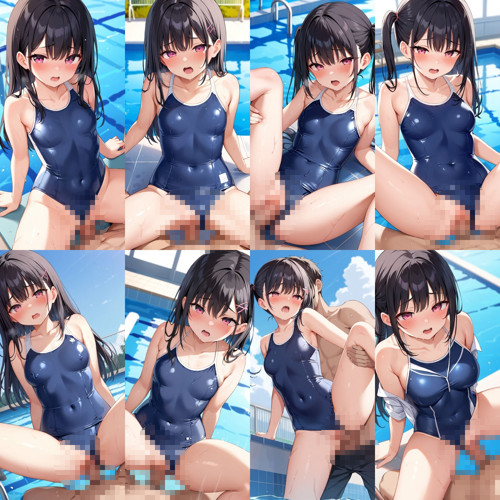スク水女子とプールでエッチ【500枚】 サンプル5ページ目