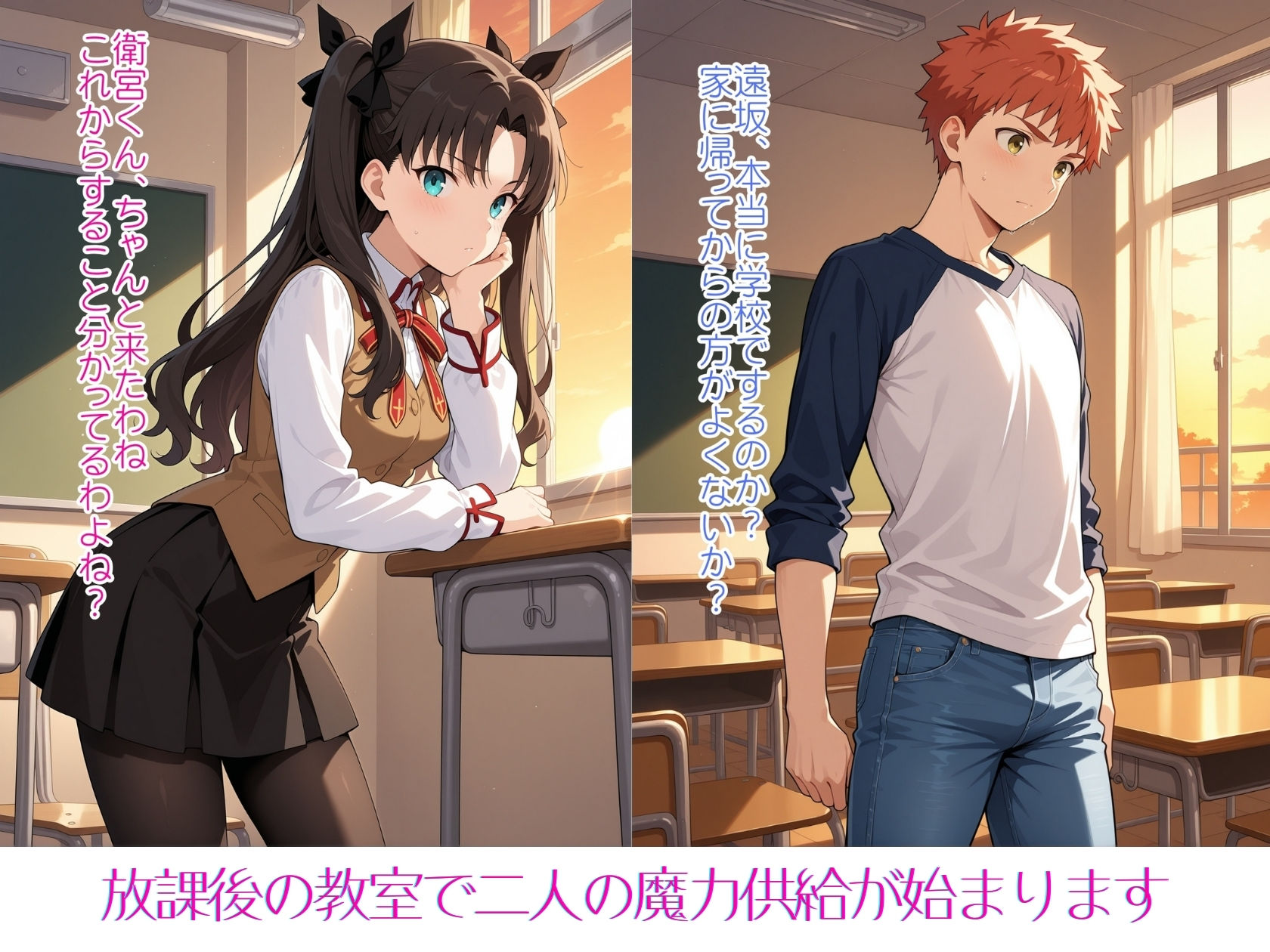凛と魔法の夕暮れ サンプル1ページ目