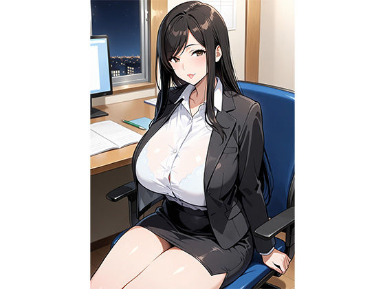 【熟女フェチ】職場のキレイな『40歳主婦』と2人きりで残業に！世間話から距離が縮まり’10年ぶりの汗だくセックス’ サンプル4ページ目