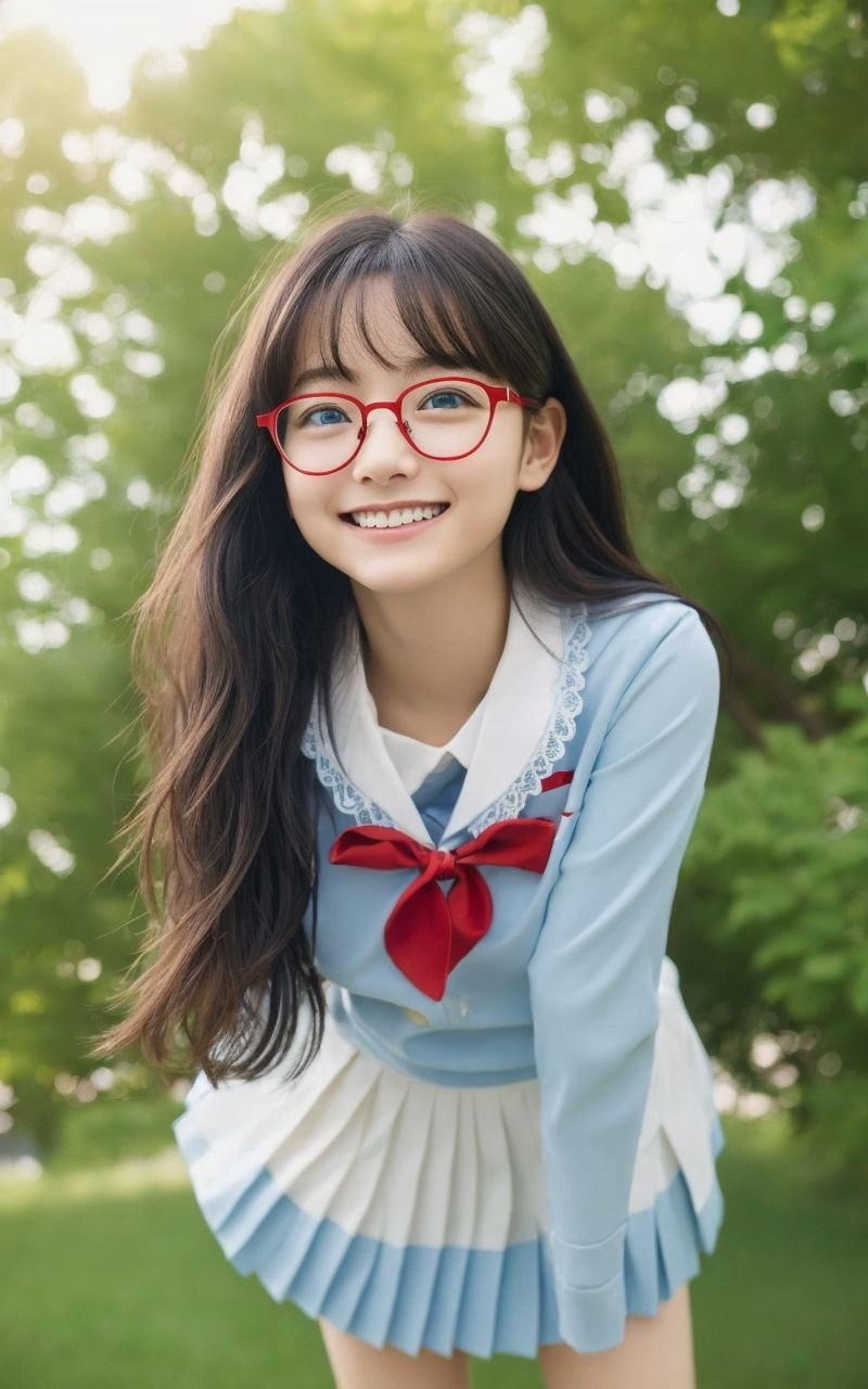 AI美女写真集┃風紀委員の美女 サンプル2ページ目