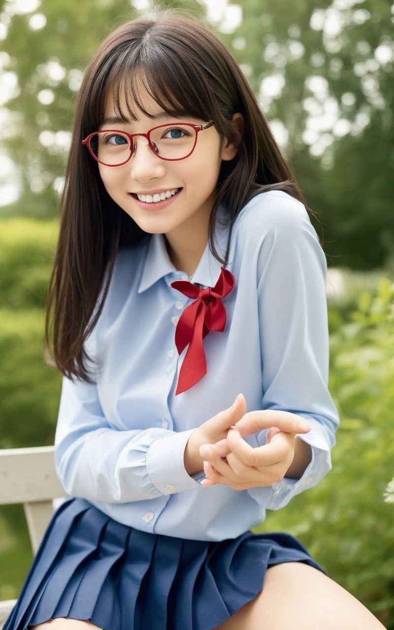 AI美女写真集┃風紀委員の美女 サンプル4ページ目