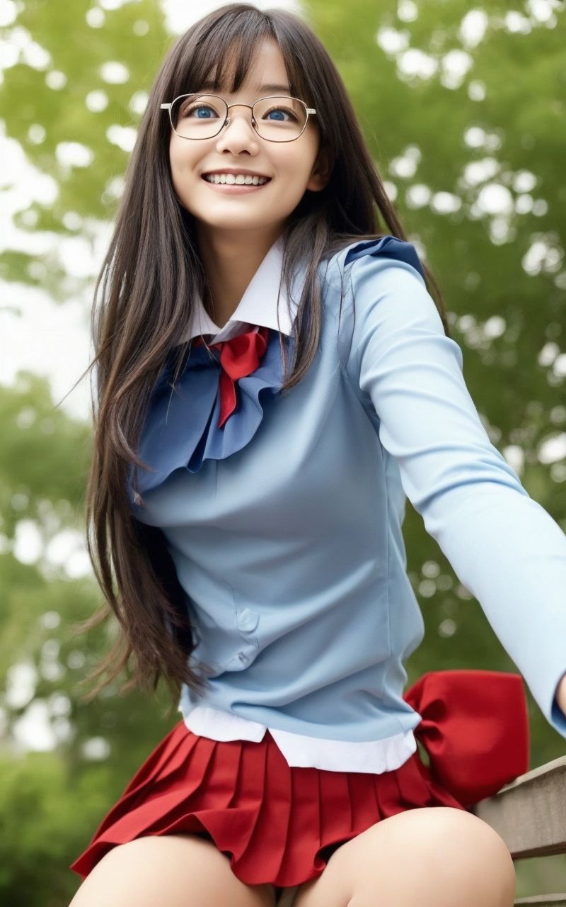 AI美女写真集┃風紀委員の美女 サンプル8ページ目