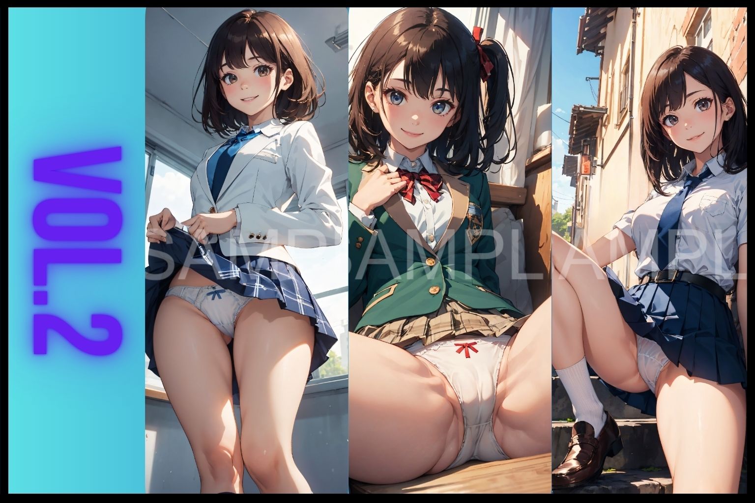 制服女子パンティー図鑑総集編 サンプル3ページ目