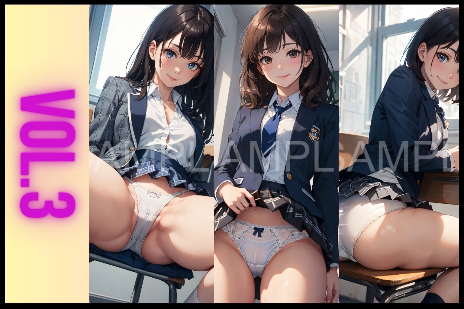 制服女子パンティー図鑑総集編 サンプル4ページ目