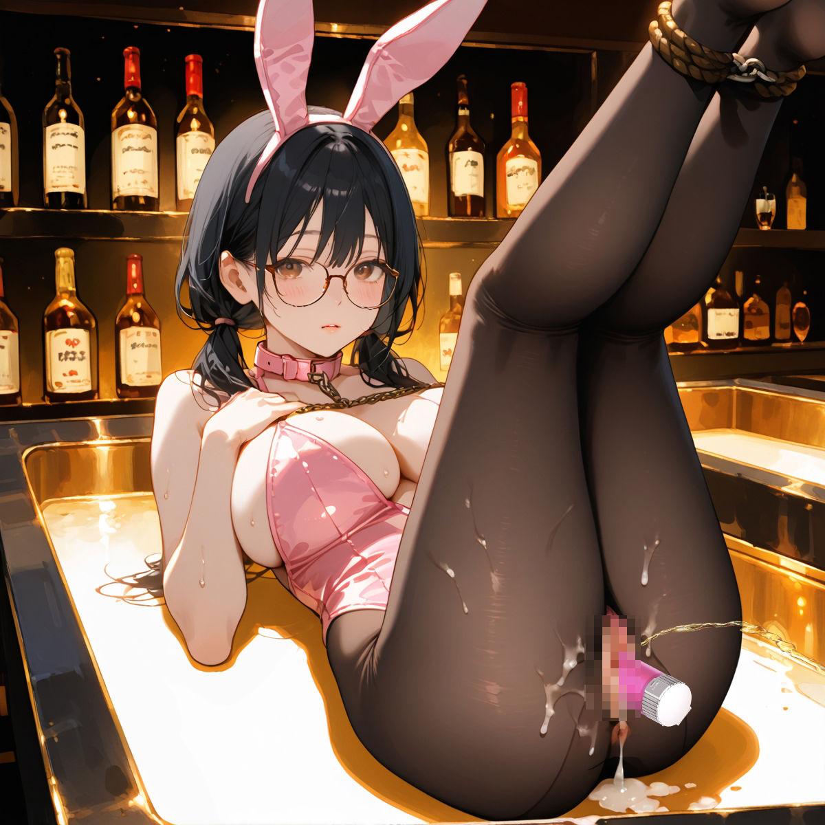 【美麗335枚】BunnySMbar  ドMなバニーガールとハプニングが起きるお店  Part2 サンプル6ページ目